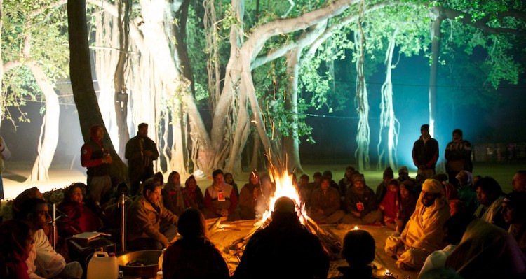 Billwamangal tree - center of the Soham Baba Mission Eco-village